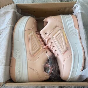 Pink and White Sneakers